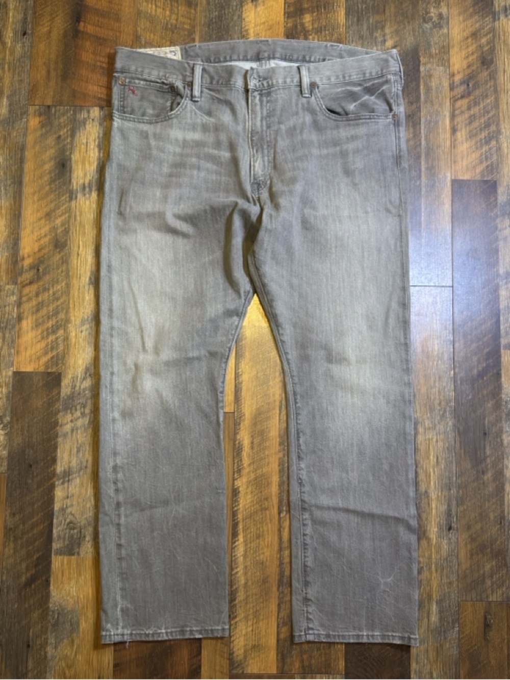 Polo Ralph Lauren Men's Varik Slim straight leg Jeans Rutland Grey stretch sz 40